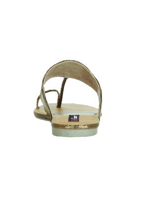 copper faux leather ethnic kolhapuris - 16096014 - Standard Image - 3