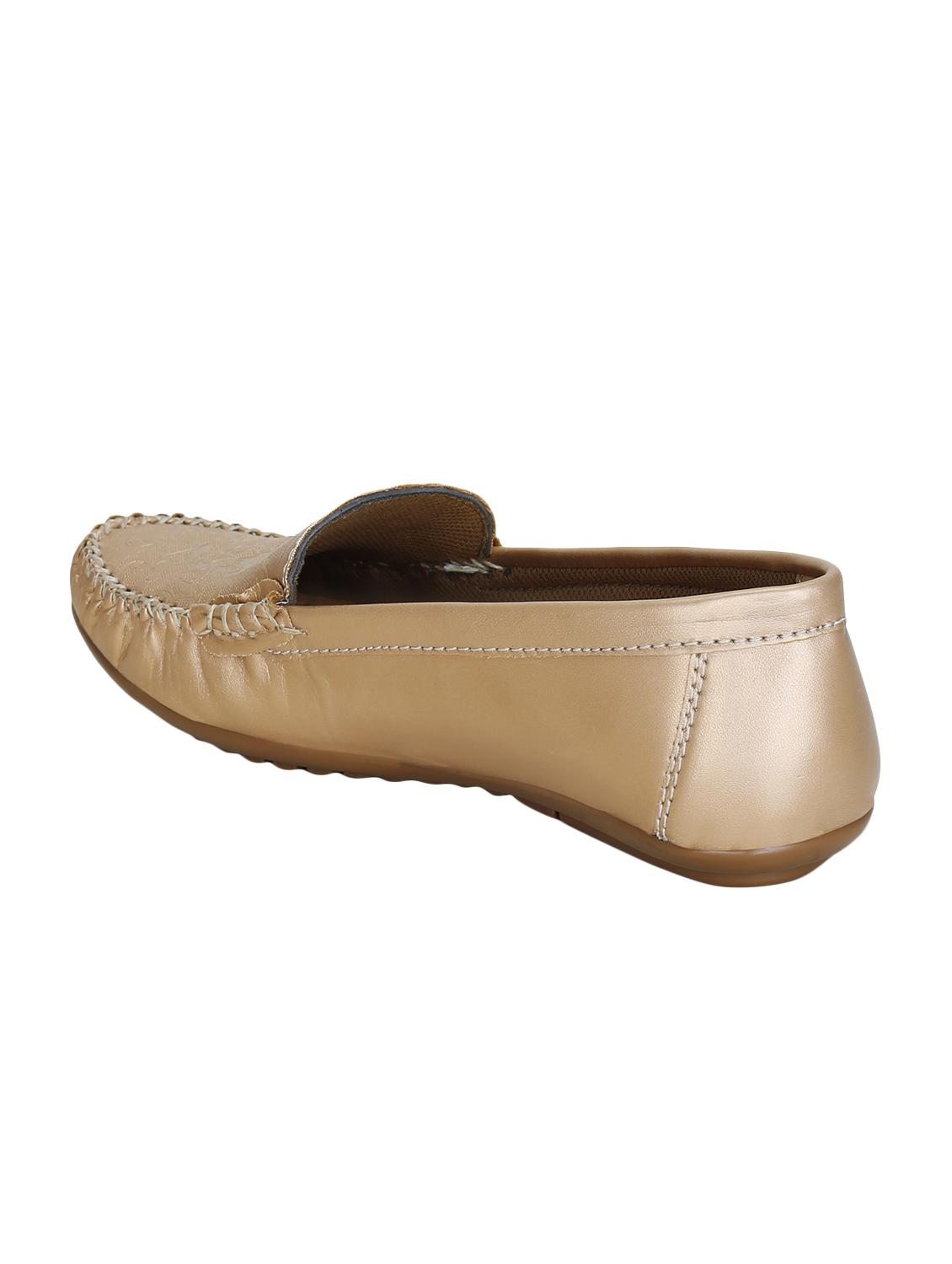 pink faux leather slip on loafers - 16096043 - Zoom Image - 3