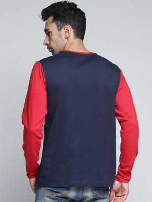 multi colored color block t-shirt - 16096158 - Standard Image - 3
