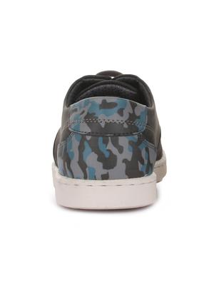 grey synthetic lace up sneakers - 16096737 - Standard Image - 3