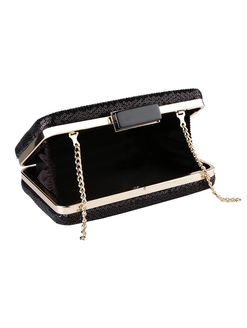 black metal box clutch - 16097909 - Zoom Image - 3