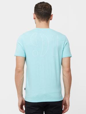 blue front print t-shirt - 16100011 - Standard Image - 3