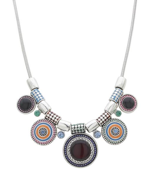 multi colored metal chain necklace - 16102057 - Very Small Image - 1
