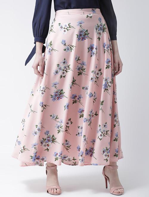 high rise floral long skirt - 16103443 - Standard Image - 1