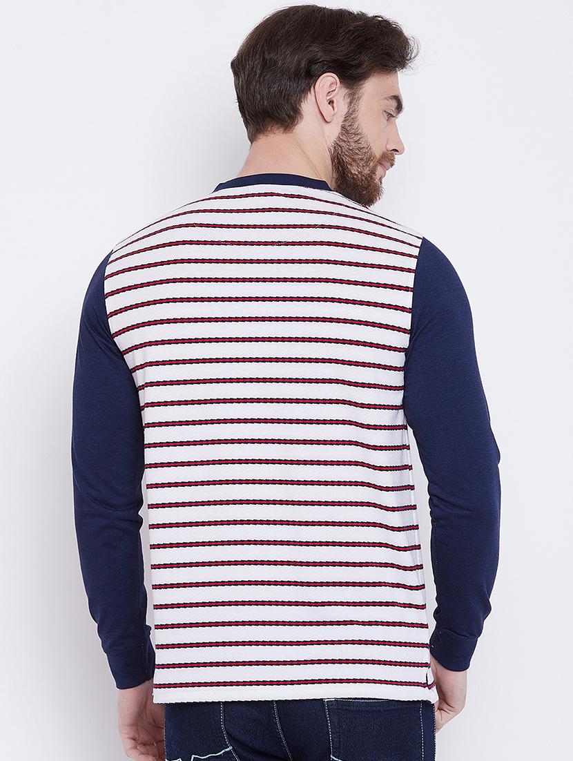 white striped pocket t-shirt - 16105863 - Zoom Image - 3