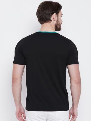 black solid t-shirt - 16105912 - Standard Image - 3