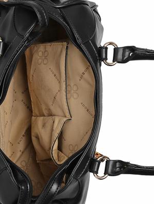 black leatherette (pu) duffel handbag - 16105980 - Standard Image - 3