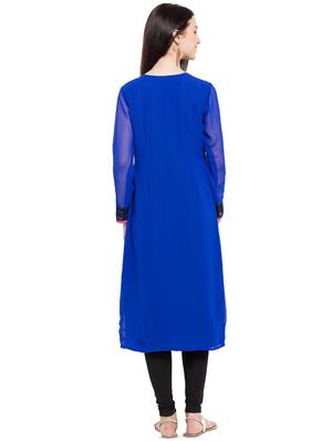 gold zardozi straight kurta - 16106455 - Standard Image - 3