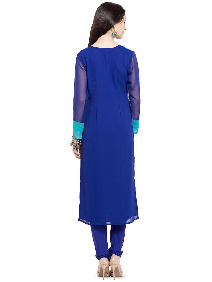 printed straight kurta - 16106477 - Zoom Image - 3
