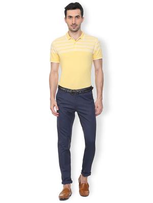 blue textured chinos - 16106841 - Standard Image - 3