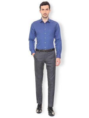 grey polyester blend flat front formal trouser - 16106902 - Standard Image - 3