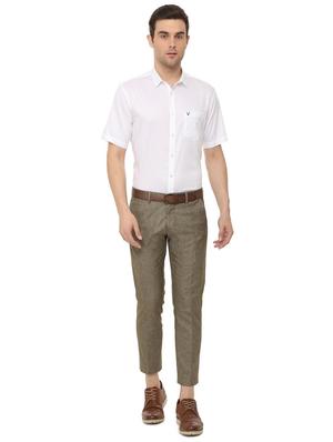 white solid formal shirt - 16106946 - Standard Image - 3