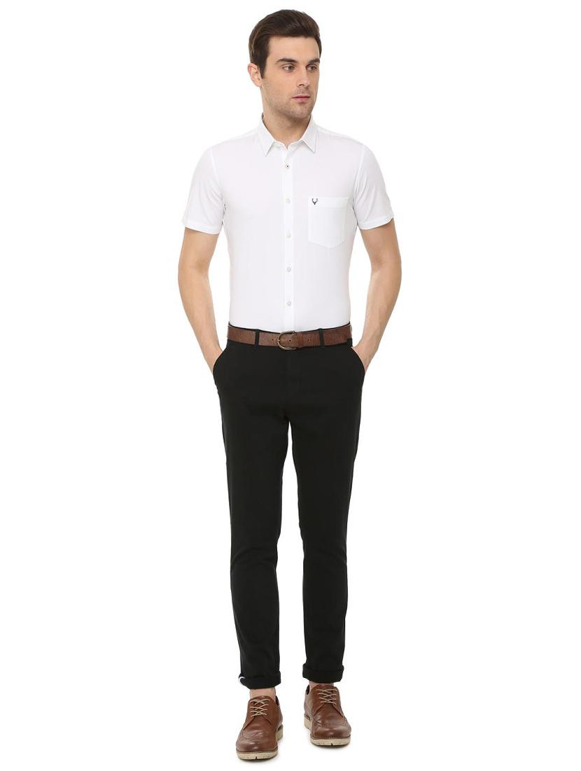 white solid formal shirt - 16106947 - Zoom Image - 3