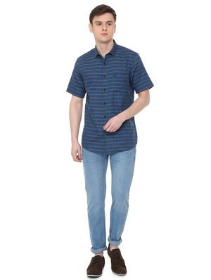 blue checkered casual shirt - 16107052 - Standard Image - 3