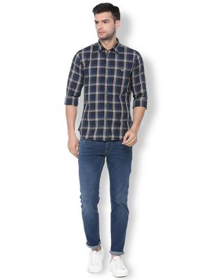 blue checkered casual shirt - 16107070 - Standard Image - 3