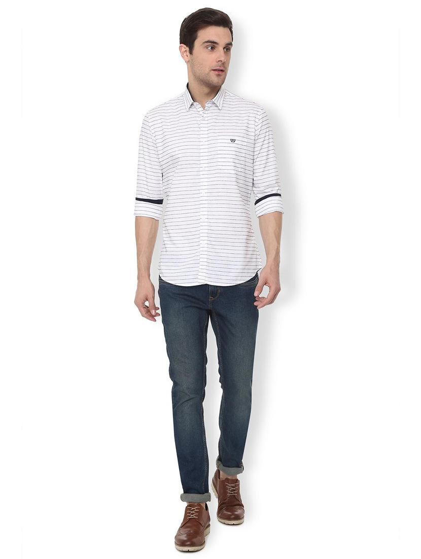 white striped casual shirt - 16107084 - Zoom Image - 3
