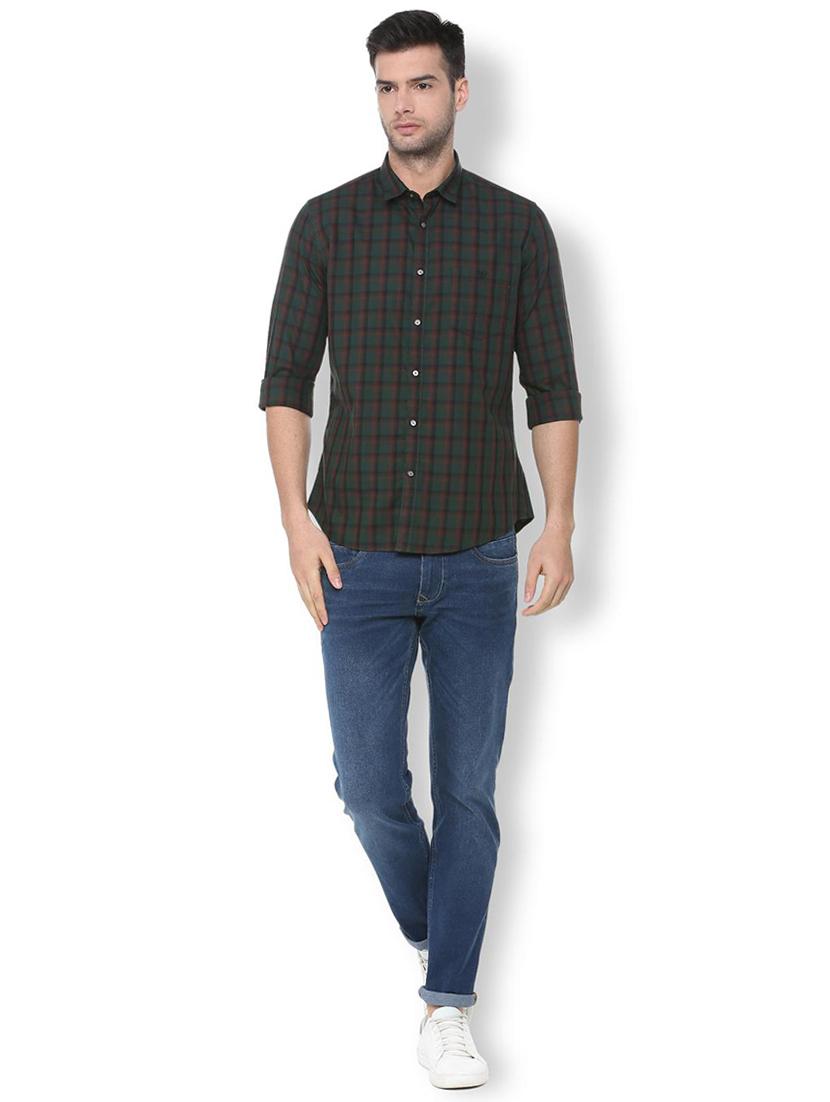 green checkered casual shirt - 16107090 - Zoom Image - 3