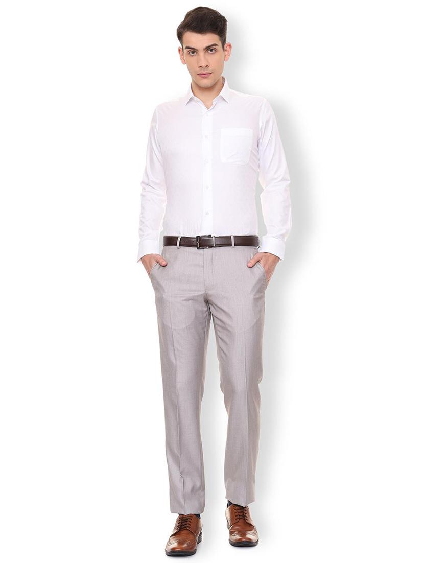 white solid formal shirt - 16107163 - Zoom Image - 3