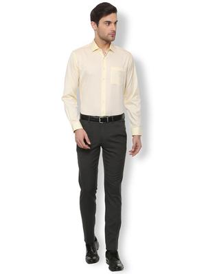 yellow printed formal shirt - 16107176 - Standard Image - 3