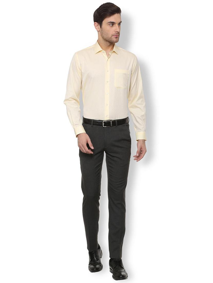 yellow printed formal shirt - 16107176 - Zoom Image - 3
