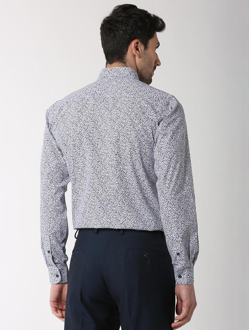 blue printed casual shirt - 16107228 - Zoom Image - 3
