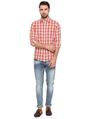 red checkered casual shirt - 16107238 - Standard Image - 3