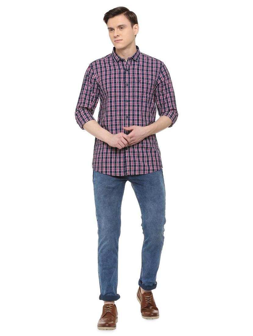multi colored checkered casual shirt - 16107308 - Zoom Image - 3