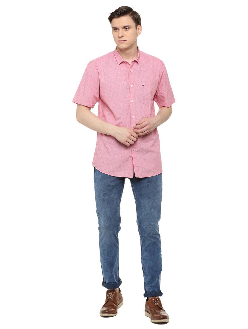 pink polka dots casual shirt - 16107334 - Zoom Image - 3