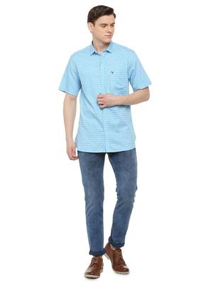 blue checkered casual shirt - 16107340 - Standard Image - 3
