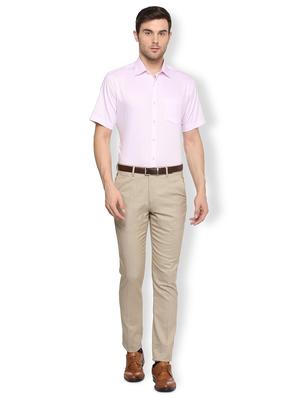 pink cotton formal shirt - 16107401 - Standard Image - 3
