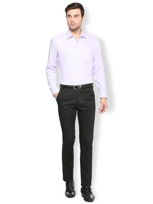 purple cotton blend formal shirt - 16107421 - Standard Image - 3