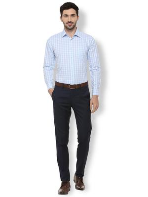 blue checkered formal shirt - 16107466 - Standard Image - 3