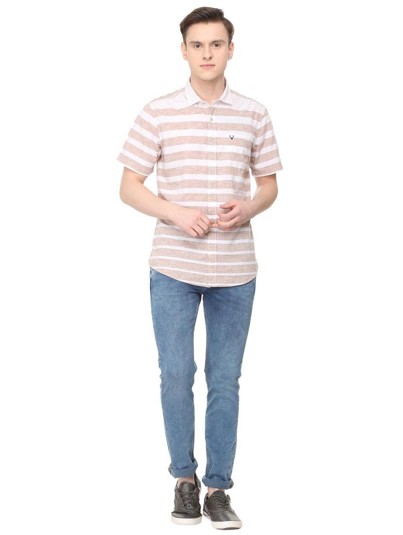 pink striped casual shirt - 16107501 - Zoom Image - 3