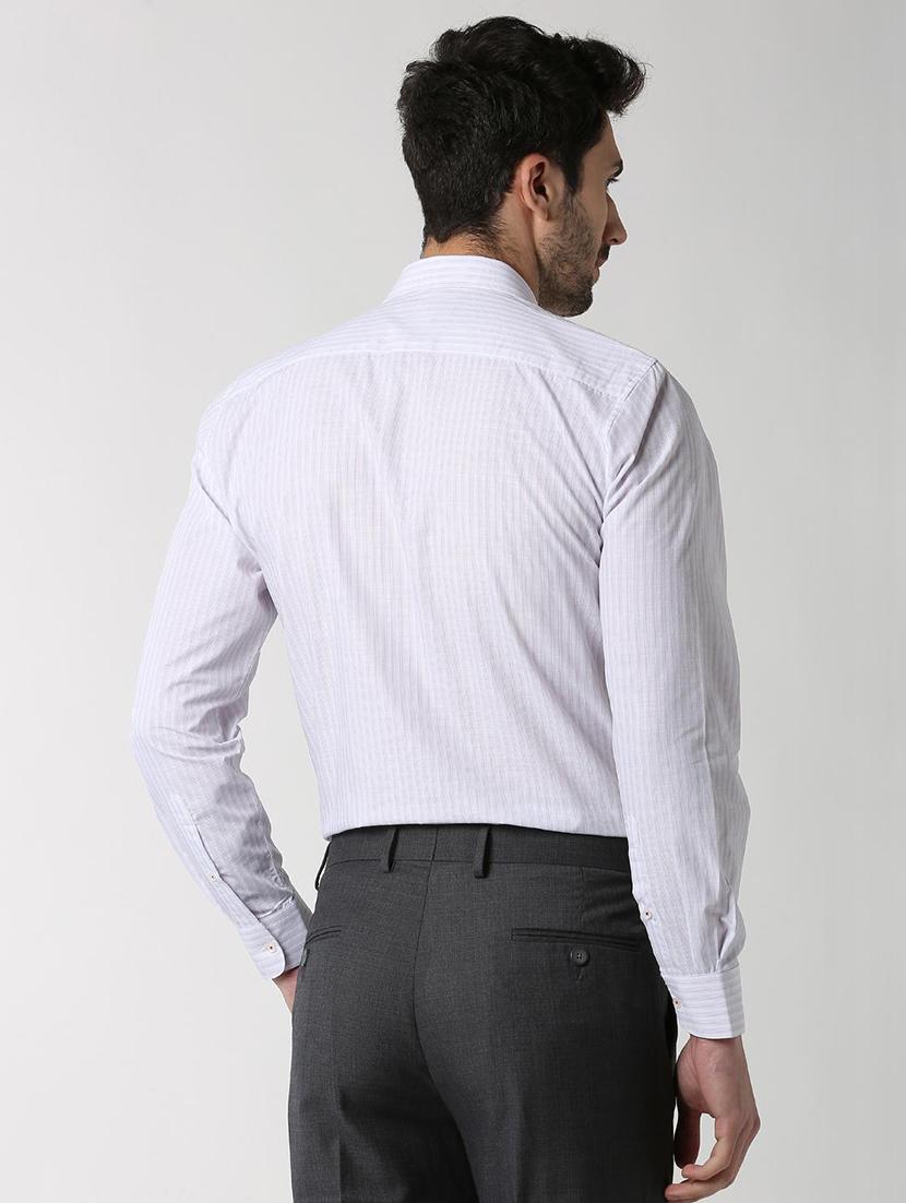 white striped formal shirt - 16107526 - Zoom Image - 3