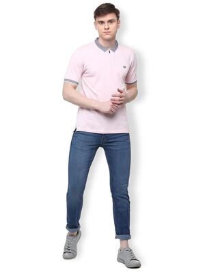 pink solid cotton t-shirt - 16107591 - Standard Image - 3