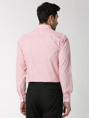 pink printed formal shirt - 16107674 - Standard Image - 3
