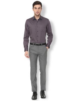 grey paisley printed formal shirt - 16107694 - Standard Image - 3
