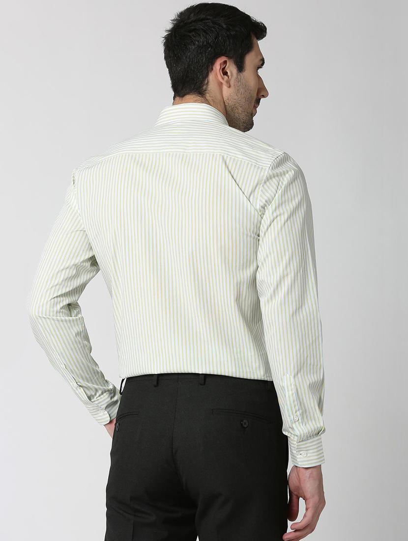 white striped formal shirt - 16107815 - Zoom Image - 3