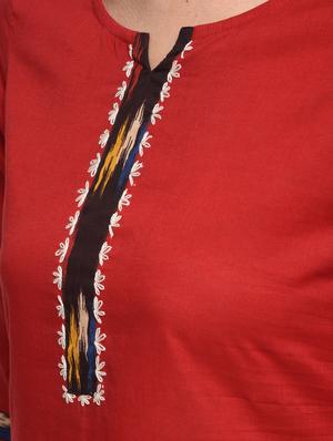 Solid straight kurta - 16108285 - Standard Image - 6