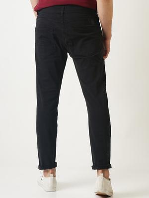 black solid chinos - 16108803 - Standard Image - 3
