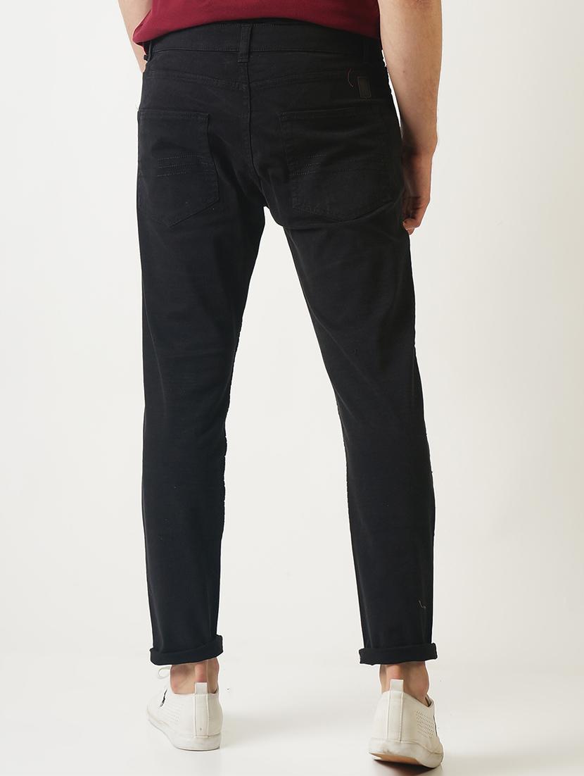 black solid chinos - 16108803 - Zoom Image - 3