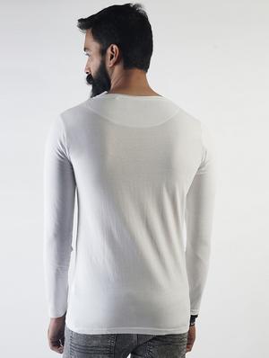 white solid t-shirt - 16108845 - Standard Image - 3