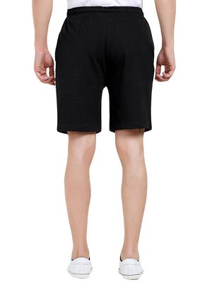 black color block shorts - 16109761 - Standard Image - 3