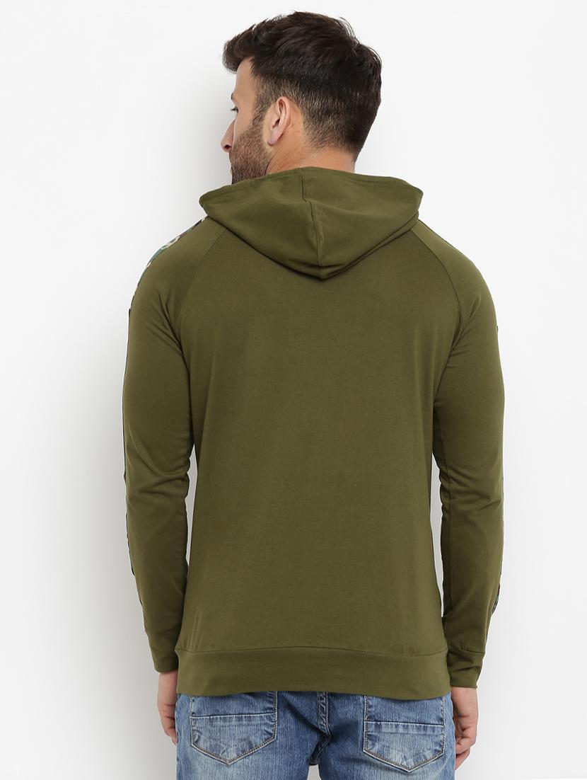 green raglan hooded tshirt - 16109800 - Zoom Image - 3