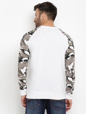 white camouflage raglan tshirt - 16109808 - Standard Image - 3