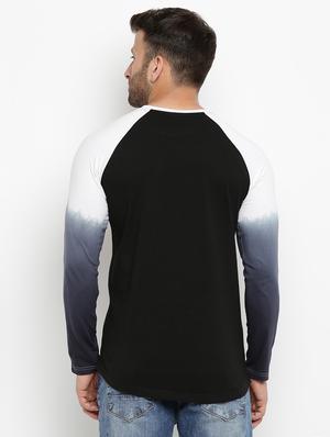 black raglan tshirt - 16109809 - Standard Image - 3