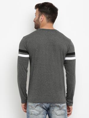 grey solid t-shirt - 16109819 - Standard Image - 3