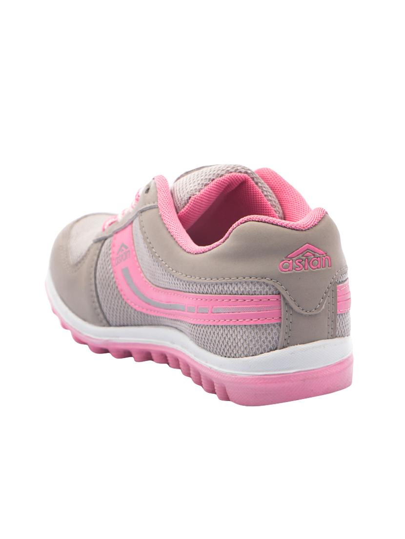 pink lace-up sports shoes - 16110533 - Zoom Image - 3