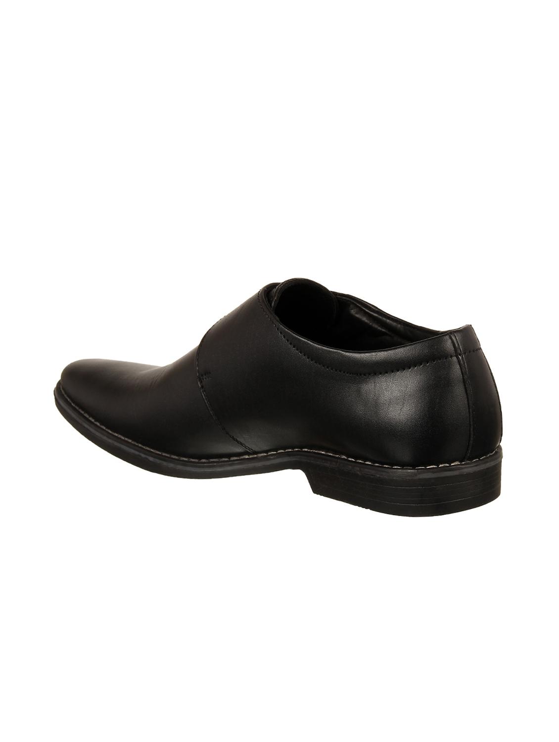 black leather monk straps - 16110677 - Zoom Image - 3