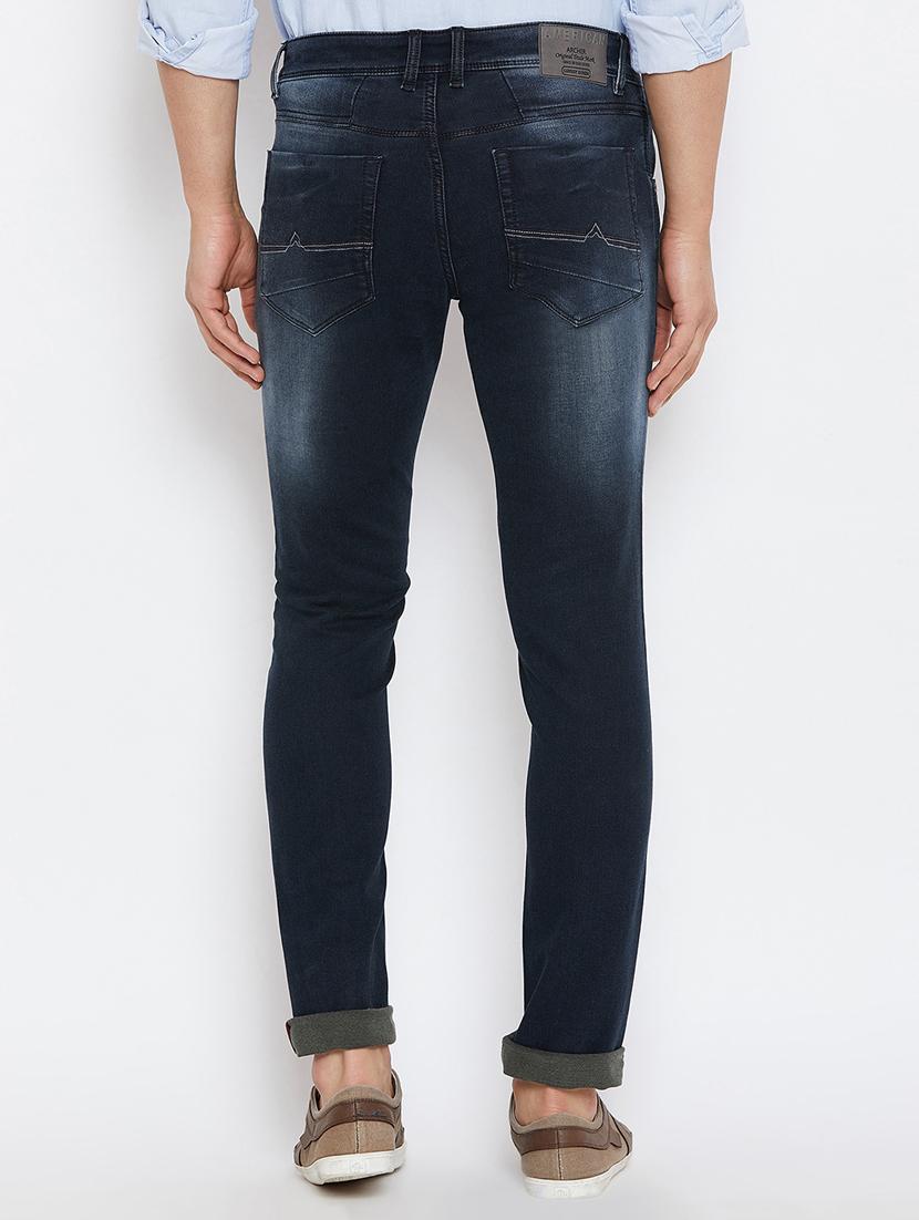 blue heavy washed jeans - 16110801 - Zoom Image - 3